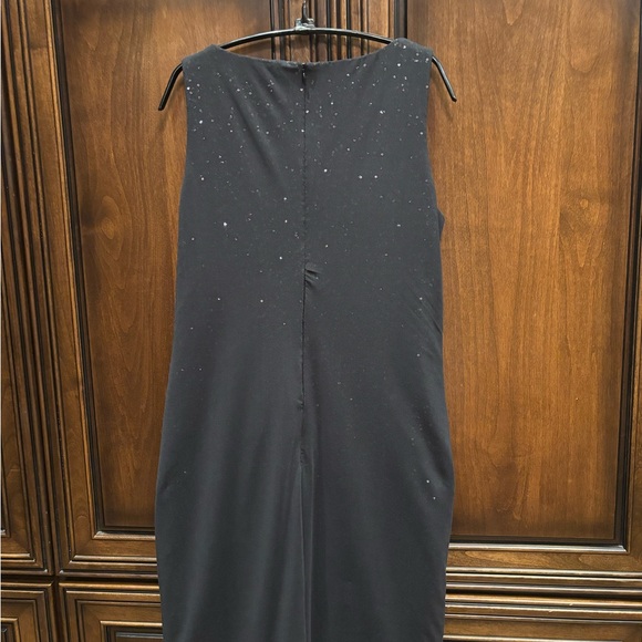 Lauren Ralph Lauren Black Draped Midi Dress - Picture 2 of 3